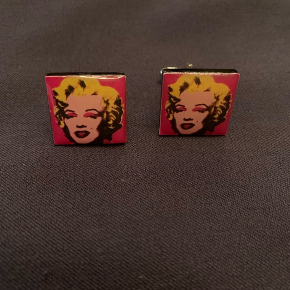Marilyn Monroe cufflinks pop art - Picture 3 of 3